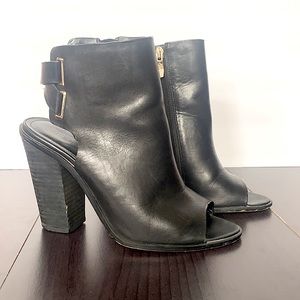 BCBGeneration Octavia Peep Toe Booties Size 7.5